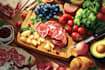 make a food pop art illustration
