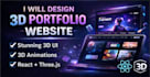 create modern 3d website using react three js landing page portfolio ecommerce