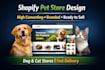 design a high converting shopify pet store uk usa dropshipping website