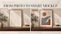 convert your image into an editable photoshop wall art mockup PSD