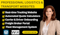 build freight, dispatch, hauling, courier, logistics website, moving company