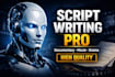 be your youtube video script writer, video script writer