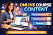 create online course creation online course content online course curriculum