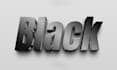 create font construction 3d metallic logo