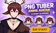 create png tuber anime avatar for streaming