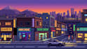 draw pixel art scene and background for your game