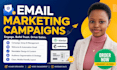 create klaviyo mailchimp email campaign setup and automation