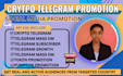 promote new token, telegram promotion, telegram chatter, telegram subscribers