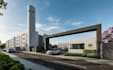 model condo building complex,gated community design, real estate property render