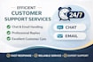 handle customer support chat and email professionally