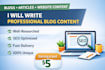 write SEO friendly blog posts and articles