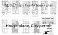 design single family house 2d architectural floor plans, elevations, sections