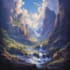 draw a natural landscape and background illustration