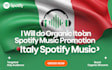 do organic italian spotify music promotion, italy music