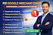 fix google merchant center suspension and misrepresentation issues