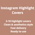 design instagram highlight covers for beauty brands
