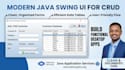 develop a java swing desktop application with mysql database