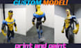 3d print and paint 3d model resin printing miniatures printing anime figure