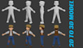 convert 2d to 3d model image to 3d printable stl figurine