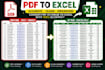 convert PDF or image to excel accurately