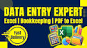 do fast and reliable excel data entry and accounting work