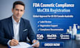 fda cosmetic compliance mocra registration and global approval