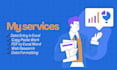 do data entry, typing, excel, pdf conversion