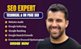 do technical and on page seo, website audit, google search console indexing