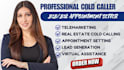 do b2b cold caller real estate cold calling telemarketing set b2c appointments