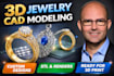 do 3d model jewelry design and cad modeling for 3d printing and rendering