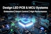 design led pcb and electronics with mcu controlled circuits