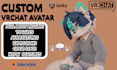 do custom vrchat avatar furry avatar vtuber vr character