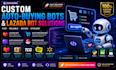 build lazada bot, auto checkout bot, auto buying bot and auto purchase bot