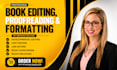 developmental book edit proofread novel memoir format nonfiction children book
