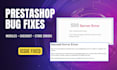 fix prestashop errors, bugs and module issues