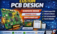 design custom pcb design, schematic design, gerber and bom files