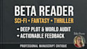 be your professional beta reader for manuscript dark fiction