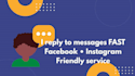 reply to messages and provide customer service