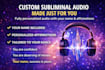 create a custom subliminal audio with your name