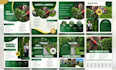 design lawn care landscape agriculture logo flyer mock up