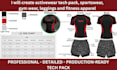 create factory ready activewear tech pack streetwear tech pack compression shirt