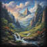 draw a natural landscape and background illustration