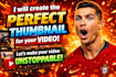 design eyecatching youtube thumbnail