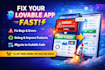 fix, debug and migrate lovable ai web, app and mvp