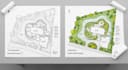 design your 2d site plan and landscape plan