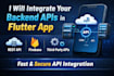 develop flutter android ios app with backend api integration