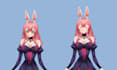 design live2d vtuber model with vtuber rigging anime model vtuber ref sheet