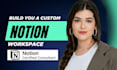 do customised notion template notion dashboard website notion consultant expert