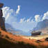 create stylized environment concept art, fantasy background