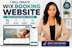 create wix booking website with appointment system for your business